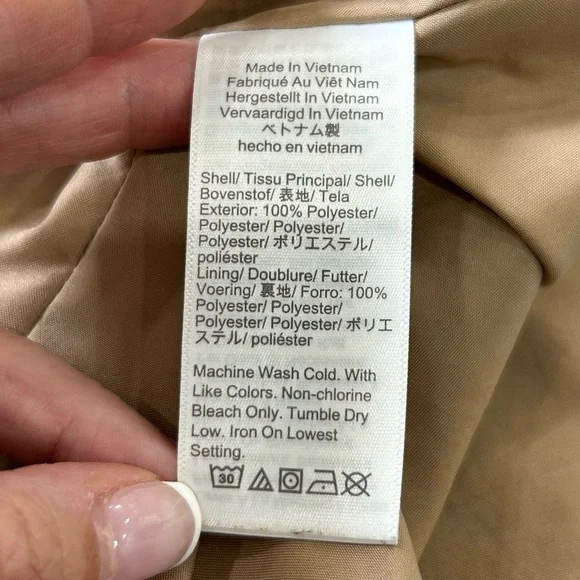 J. Crew Factory Black and Tan Animal Print Scalloped V-neck Cami Top Size 10 - Picture 7 of 7